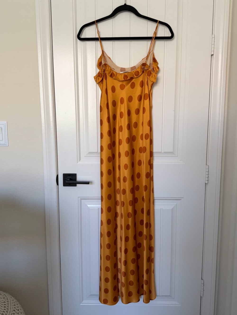 Reformation | Aribella 100% Silk Dress in Orange Crush - Picture 6 of 13